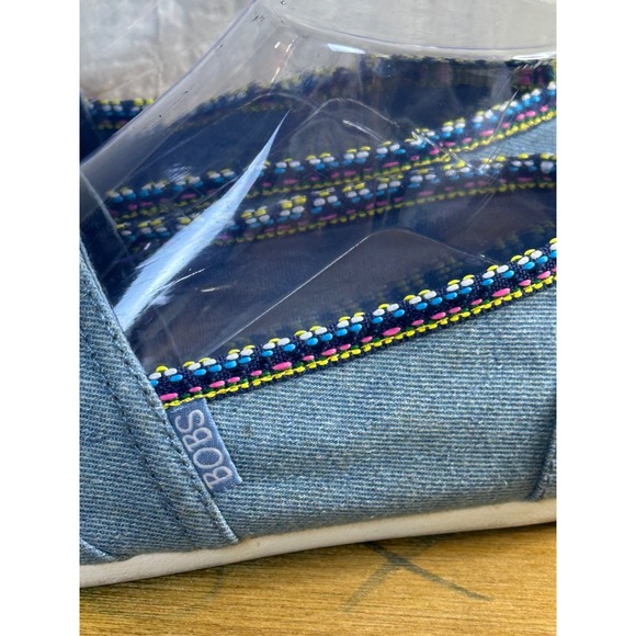 BOBS from Skechers Shoes Women's 7.5 Denim Slip On Casual Comfort Shoes - Picture 4 of 11